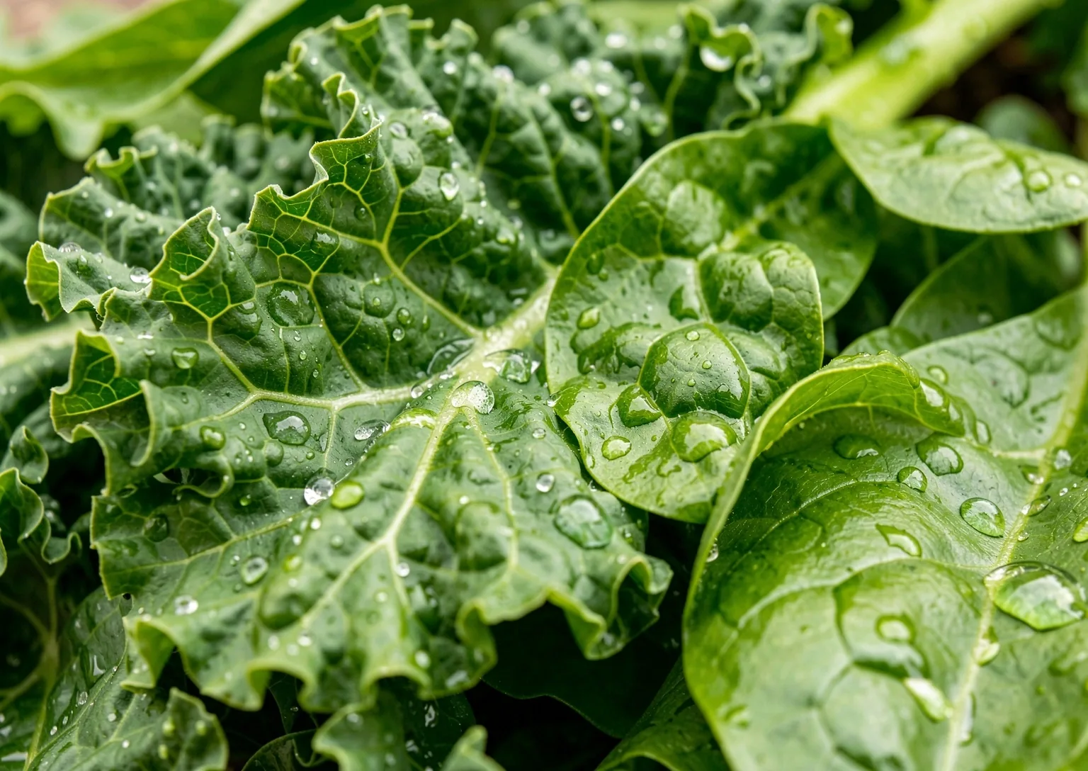 Textura macro de vegetales verdes